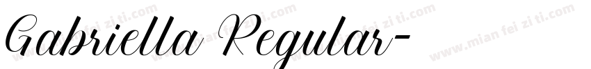 Gabriella Regular字体转换